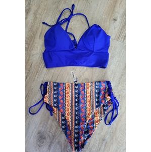 Women's Shein two piece bathing suit, size M.